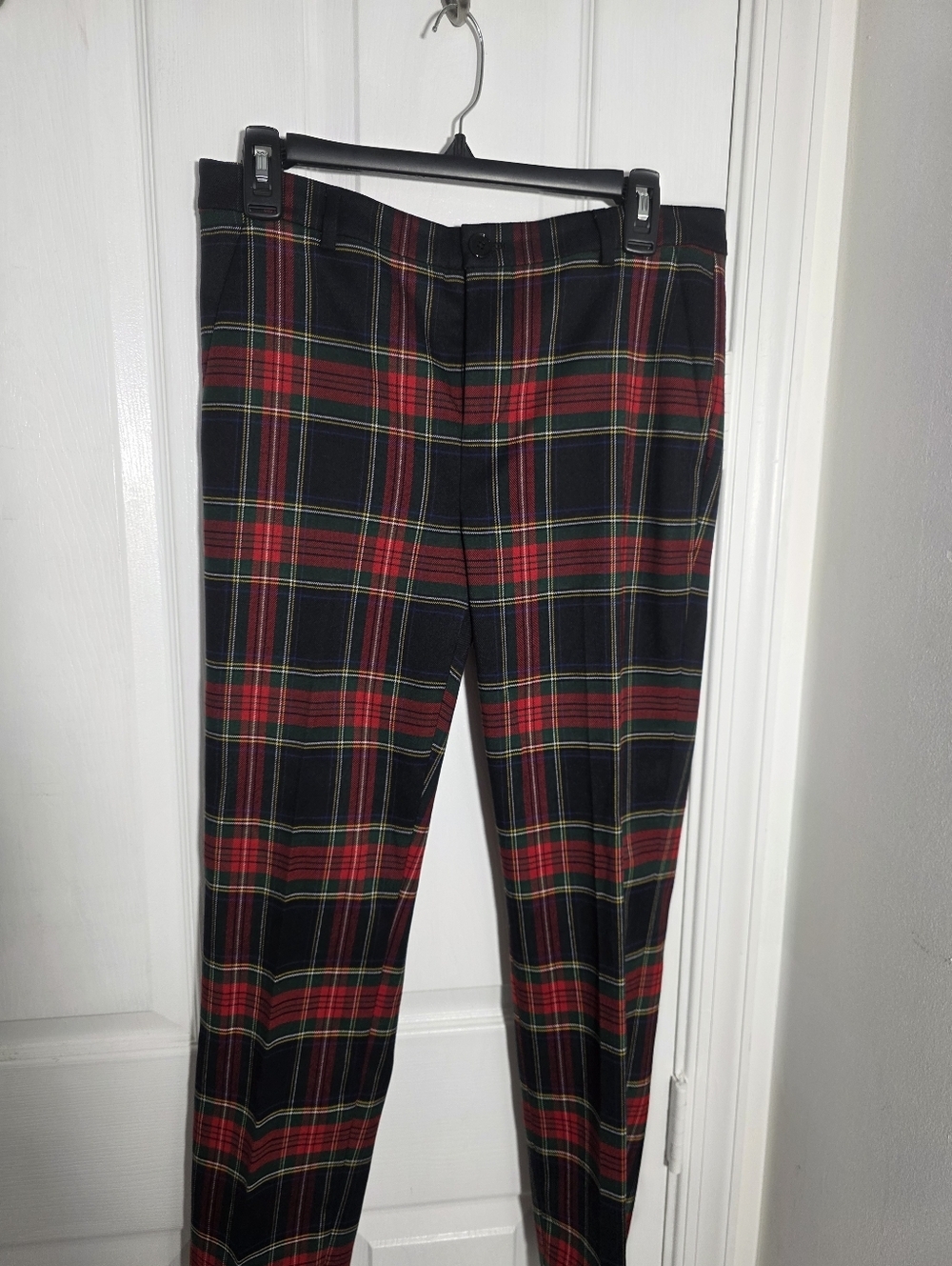 Lauren Ralph Lauren Plaid Straight Leg Pants Red Blue Green Size 4 - Picture 6 of 6